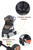 Baby Care Moda bebekler baby care Bc 340 Bora Cross Travel Bebek Arabası Yağmurluk Hediyeli - 6
