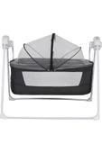Sunny Baby Yeni Sezon Poky 9146 Caretta Elektrikli Ve Pilli Otomatik Sallanan Bebek Beşik-füme Siyah - 2