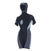 BEUCHAT Shorty FOCEA SPORT, 5 mm Kadın Başlıklı Dalış Elbisesi - 1