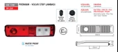 STOP LAMBASI RENAULT PREMIUM VOLVO KABLOLU   SAG - YUCEPLAST YP-159 K R - 1