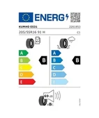 Kumho 205/55R16 91H Ecowing ES31 Yaz Lastiği 2025 - 2