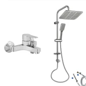 Artema Nora S Banyo Bataryası + Doppo Siena Lux Tepe Duş Sistemi thumbnail 1