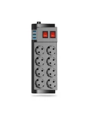 Ftr-08 3 Usb / 8 Priz Girişli Açma-kapama Düğmeli Termal Akım Korumalı Priz - 2