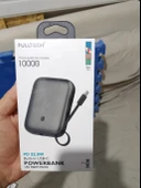 Fb11 Orjinal 10.000 mAh Kendinden Kablolu ve Telefon Standlı  Siyah Taşınabilir Powerbanku - 1