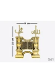 Allah Muhammed Kuran-ı Kerim Biblo Dekoratif Aksesuar Minyatür Obje Lüks Hediyelik Süs thumbnail 5