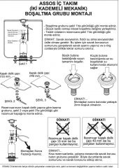 Visam Assos İki Kademeli Rezervuar İç Takım Zeplin Flatörlü 607-001 - 3