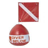 KRAKEN Şamandıra Dalış, Yuvarlak, Bayraklı, PVC - 1