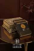 Sandık Kuran Kabı ve Kuran | Kuran Kutusu | Lüks Kitap Kutusu | Dekoratif Kuran Kabı Kuran Hediyeli thumbnail 2