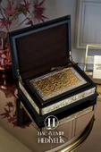 Masif Ahşap Gümüş İşlemeli Kuran Kabı ve Kuranı Kerim Seti, Dini Hediyelik, Manevi Hediye, Kuran thumbnail 6