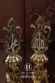 Allah Muhammed Biblo | Dini Manevi Hediye | Ev Dekorasyon Biblo | Lüks Gold İbrik Biblo Seti thumbnail 6