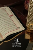 Kuran Kabı ve Kuranı Kerim | Lüks Kuran Saklama Kabı | Ayaklı Çift Kapaklı Kutulu Hediyelik Kuran thumbnail 4