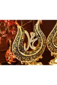 Lüks Dini Islami Manevi Hediye | Hediyelik Biblo | Gold Dekoratif Ürün | Lale Allah Muhammed Süs Set thumbnail 3