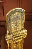 Lüks Hediyelik Dekoratif Obje Gold Dekor Gold Ev Ofis Dekorasyon Kabe Kapısı Ayetel Kürsi Biblo thumbnail 7