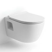 Turavit Rondo Rita Beyaz Kanalsız Açık Montaj Asma Klozet RND5516, Nkp Grande Yavaş Kapak thumbnail 2