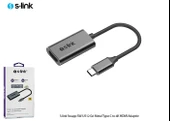 S-link Swapp SW-U512 4K@30Hz Gri Metal Type-C to 4K HDMI Adaptör thumbnail 1