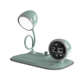 S-link SL-CW21 Yeşil Telefon Uyumlu Fast Şarj 15W Ayarlanabilir Led Işıklı  Masa Lambası - 4