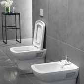 Turavit Plaza Beyaz Kanallı Asma Klozet PLZ1710, Nkp Yavaş Kapak, Creavit Terra Gömme Rezervuar Set - 7