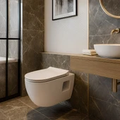 Turavit Rondo Rita Beyaz Kanalsız Açık Montaj Asma Klozet RND5516, Nkp Grande Yavaş Kapak thumbnail 6