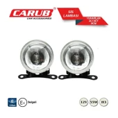 CARUB Sis Lambası Yuvarlak 9cm 12V Beyaz EMARK BELGELİ - 2