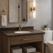 Turavit Hilton Oval Tezgah Altı Lavabo 37x47 cm 5017 thumbnail 1