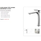 Newarc Slim Çanak Tipi Krom Lavabo Bataryası 121001 - 4