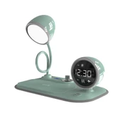 S-link SL-CW21 Yeşil Telefon Uyumlu Fast Şarj 15W Ayarlanabilir Led Işıklı  Masa Lambası - 2