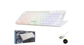 Hadron Hdx2608 Kablolu Oyuncu Mini Klavye Led Q Beyaz - 2