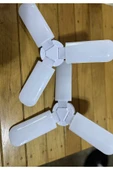 2 Adet 40W Üç Kanat LED Ampul  E27 Duy, Beyaz Işık, Enerji Tasarruflu - 4