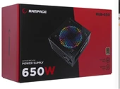 Rampage RGB-650 650W 80 Plus Bronze Aktif PFC 12cm RGB Fanlı Power Supply thumbnail 1