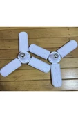 2 Adet 40W Üç Kanat LED Ampul  E27 Duy, Beyaz Işık, Enerji Tasarruflu - 3