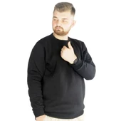 Erkek Sweatshirt Bisiklet Yaka Basic 20131 Siyah - 1