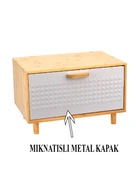 Bambu Ekmeklik – Metal Mıknatıslı Kapaklı - 2