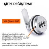 Upway Paslanmaz Çinko Alaşım Anahtarsız Şifreli Mobilya Dolap Çekmece Kilidi thumbnail 7