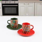Kosova Kahve Fincan Takımı 2 Kişilik 90cc EKS01 2 Renk - 1