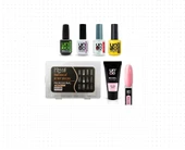 Fontenay Uno PolyJel PinkSilk 30G+ProtezTırnak Tips ÜstForm JelTips+BaseCoatTopCoatPrimerDehydrator thumbnail 1