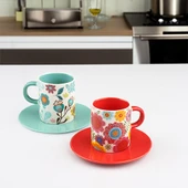 Kosova Kahve Fincan Takımı 2 Kişilik 90cc EKS03 2 Renk - 1