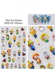 Fontenay Labubu Tırnak Sticker Protez Tırnak Kalıcı Oje Süsleme, Nail Art Sticker 5D452 thumbnail 1