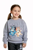 Bluey Desenli Lila Renk Kız Çocuk Eşofman Takım - 3