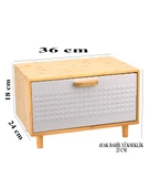 Bambu Ekmeklik – Metal Mıknatıslı Kapaklı - 3