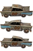 Vintage Koleksiyon Eskitme Chevrolet Belair Nostaljik Metal Araba 31 cm - 10