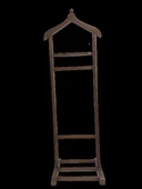 Dilsiz UŞAK 90537 Tek Tepe Model Parlak Ceviz Lake Askılık Ahşap Kayın El yapım - 3