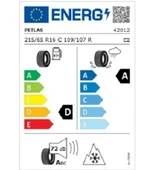 Petlas 215/65 R16 C TL 109/107R 8PR FULL GRIP PT935 Kamyonet Kış Lastiği (Üretim Tarihi:2025) thumbnail 2