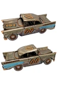 Vintage Koleksiyon Eskitme Chevrolet Belair Nostaljik Metal Araba 31 cm - 9