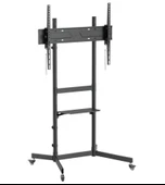 Tayfun 77'' Uyumlu Yürüyen Tekerlekli Ayaklı Led Tv Monitör Standı thumbnail 1