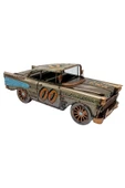 Vintage Koleksiyon Eskitme Chevrolet Belair Nostaljik Metal Araba 31 cm - 6