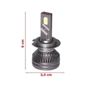 Volvo C70 1996-2005 Kısa Far GT Nano Beyaz H7 Mini Led Xenon Şimşek Etkili 22000 Lümen - 2