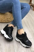 Flet 209 Siyah-Beyaz Kadın Spor Sneaker thumbnail 1