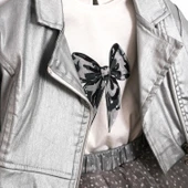 Kız Çocuk Griselle Deri Ceketli Tütü Etekli 3'lü Takım CMN-3741 thumbnail 5