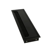 Mat Siyah Masa Kablo Kanal Kapağı, Fırçalı Lüks 80*276 Mm - 1