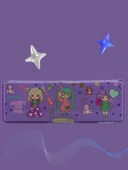 Fixpoint Çift Taraflı, Çift Kalemtıraşlı, Cüzdan Tipi Mor Kalem Çantası/Kalemlik thumbnail 2